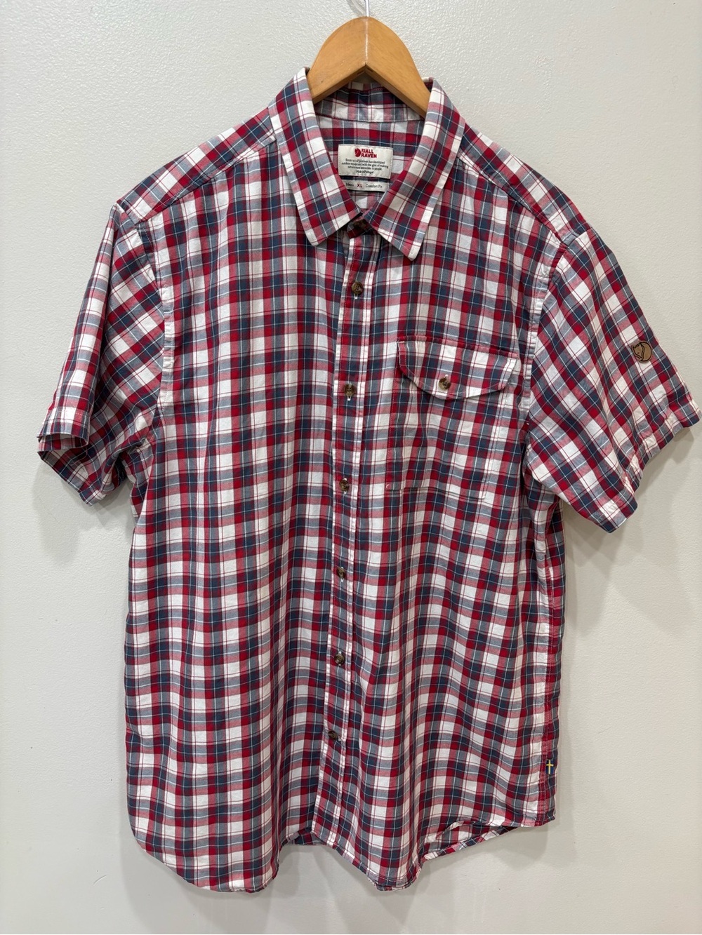 Fjall Raven Comfort Fit Button Down Plaid Sarek Shirt Men’s Size XL